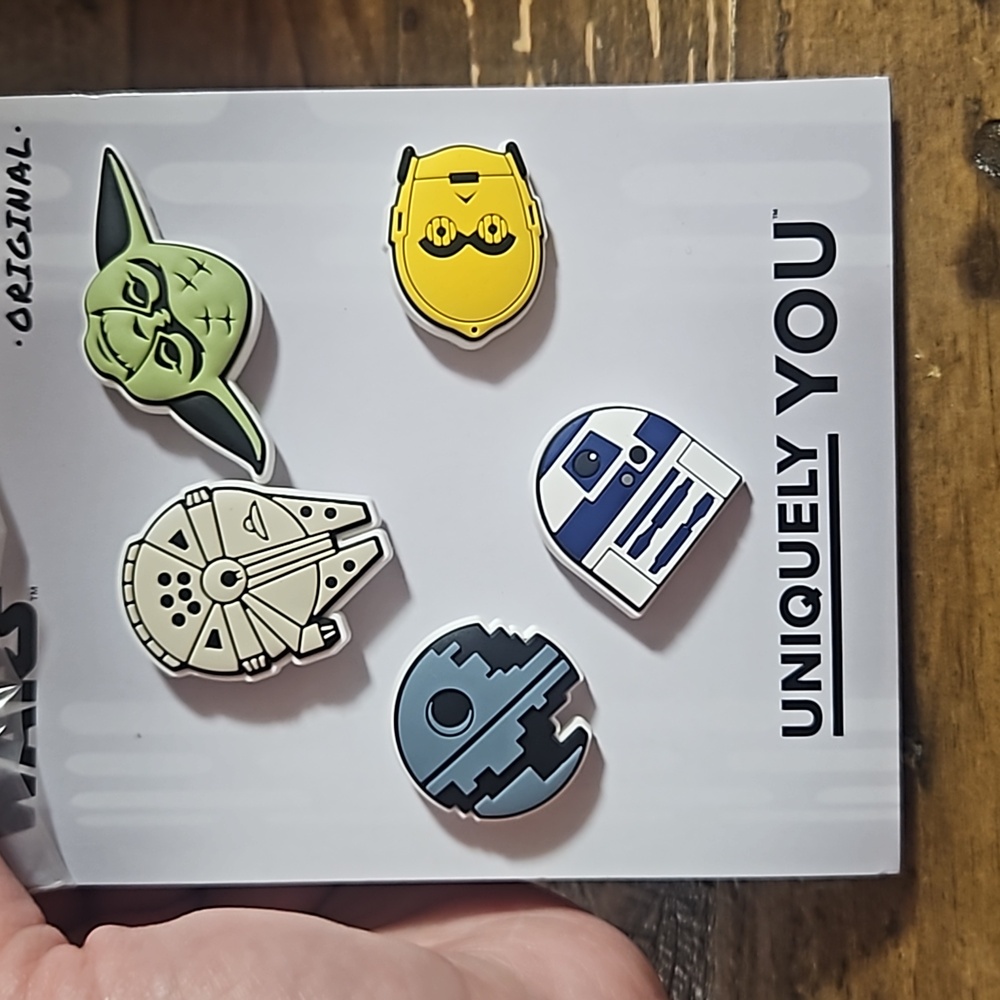 CROCS DISNEY STAR WARS JIBBITZ: 5 PACK: NEW IN PACKAGE